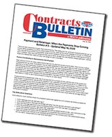 Contracts Bulletin: Payment and Retainage